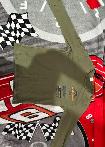 Erkek Çocuk Haki Uzun Kollu Baskılı Tişört - Görsel 2