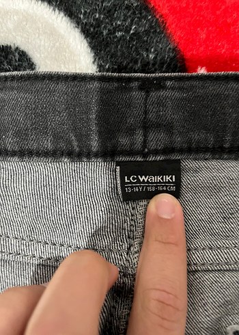 Gri Renkli Bağcıklı Erkek Kısa Kot Şort - Görsel 2