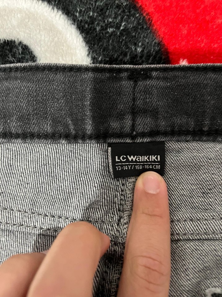 Gri Renkli Bağcıklı Erkek Kısa Kot Şort - Görsel 2