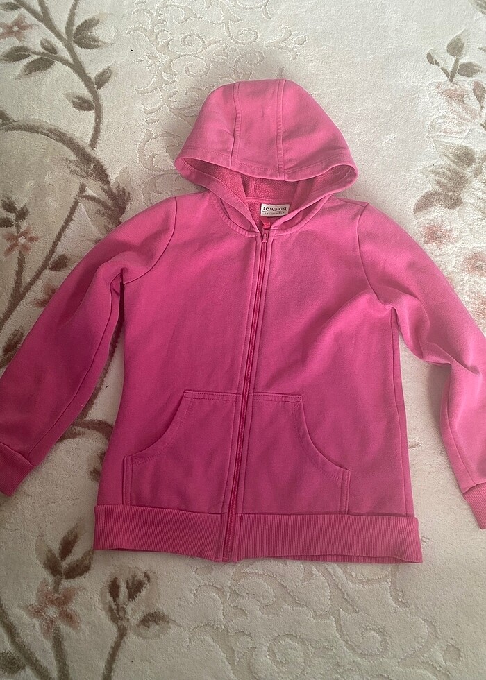 Kız çocuk kapşonlu polar - Görsel 3