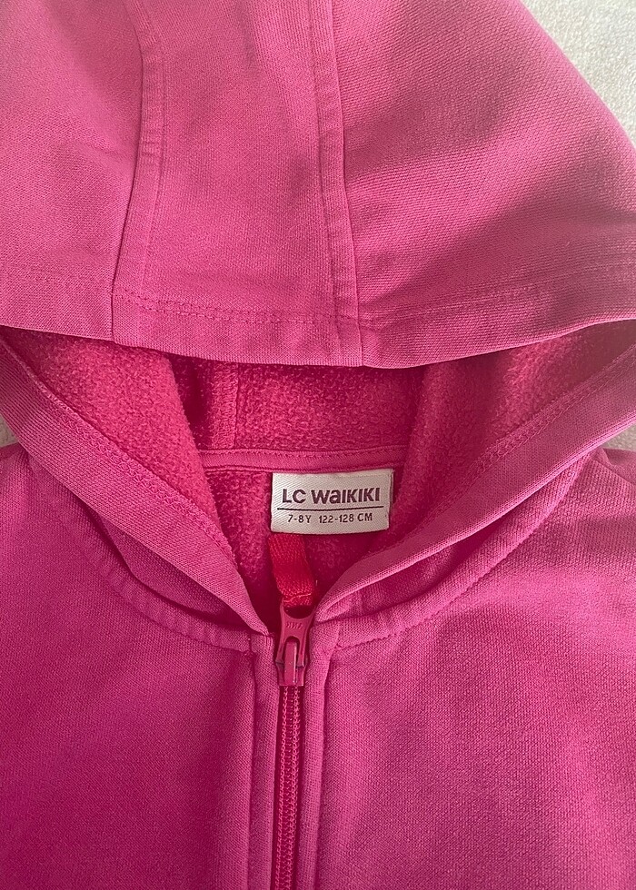 Kız çocuk kapşonlu polar - Görsel 2