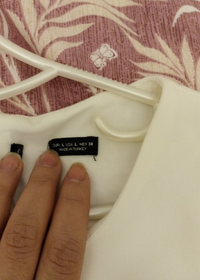 Beyaz kısa elbise - Görsel 4