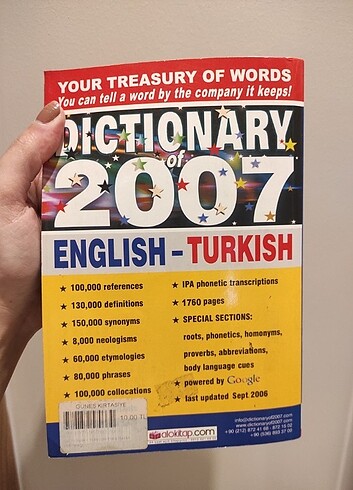  Beden Koleksiyon ayarında sözlük.