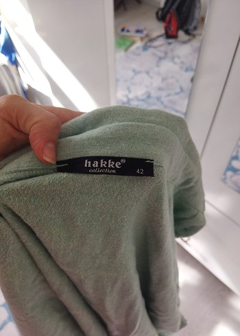 Bej Düğmeli Keten Kadın Gömlek - Görsel 4