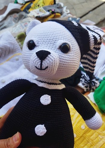 Renkli Siyah Örme Peluş Oyuncak BELEI - Görsel 2