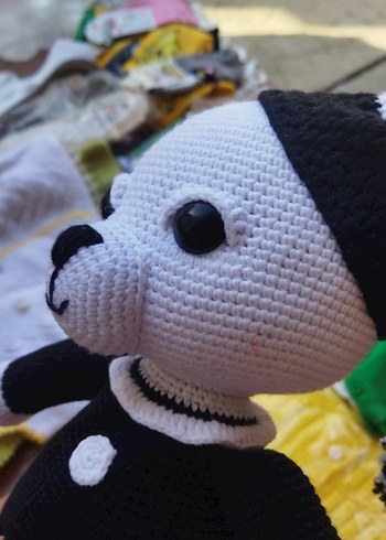 Renkli Siyah Örme Peluş Oyuncak BELEI - Görsel 3