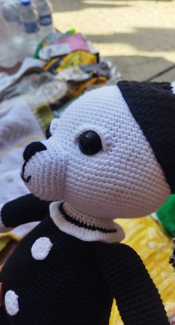 Renkli Siyah Örme Peluş Oyuncak BELEI - Görsel 3