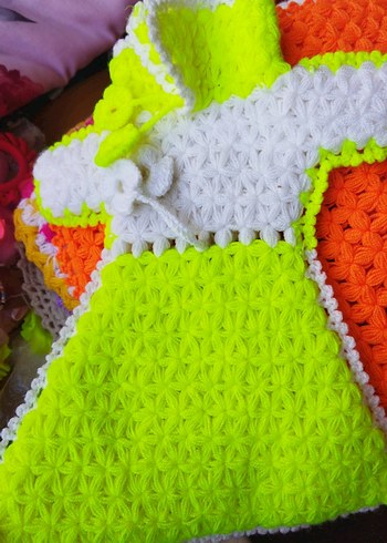 Renkli Örgü Banyo Süngeri - Görsel 2