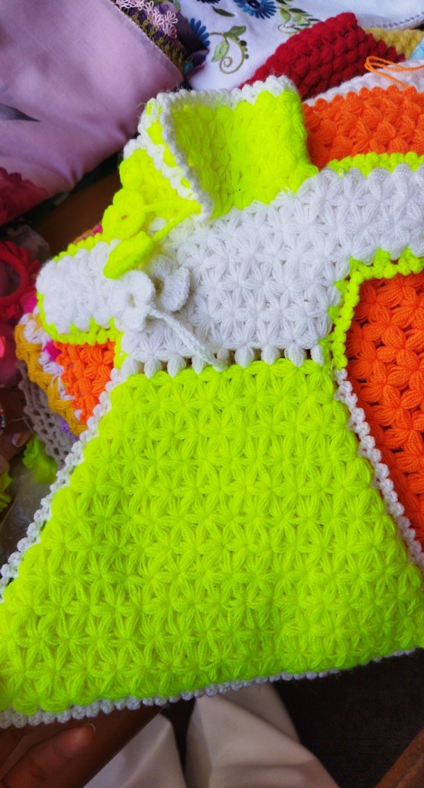 Renkli Örgü Banyo Süngeri - Görsel 2