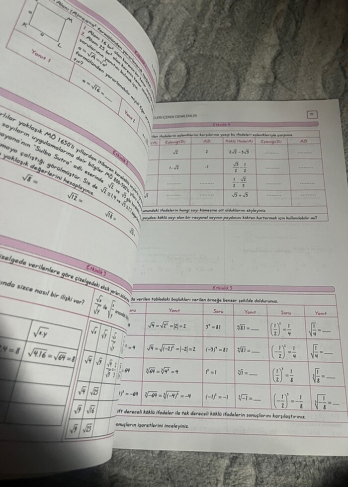 MATEMATİK 9. Sınıf ders notları tamamı çözümlü - Görsel 5