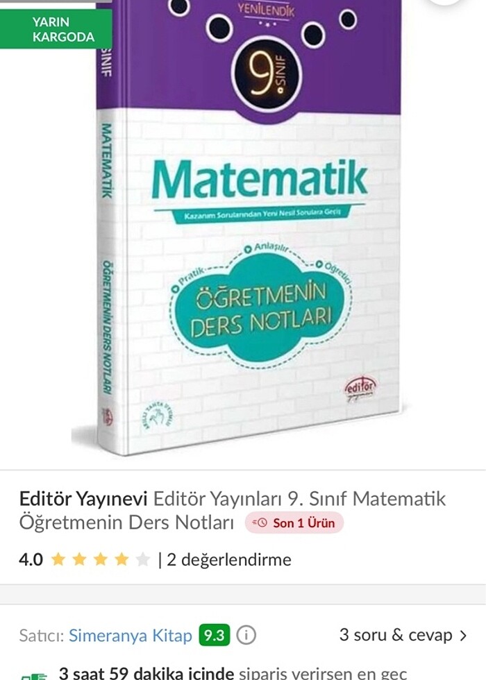 MATEMATİK 9. Sınıf ders notları tamamı çözümlü - Görsel 3