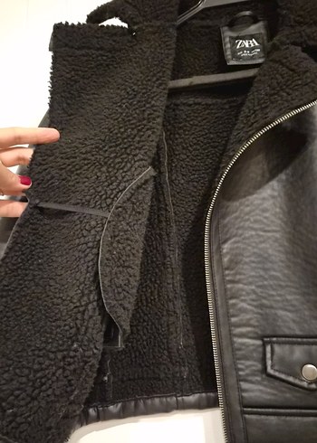 Siyah deri Ceket çocuk - Görsel 3