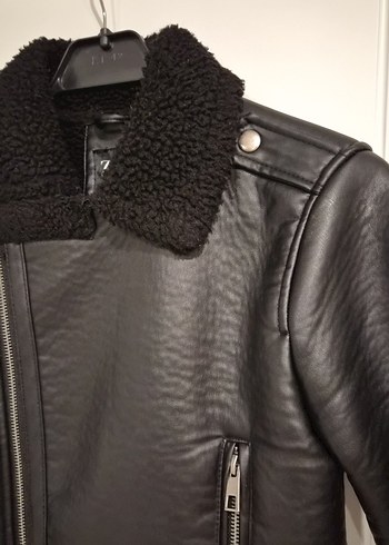 Siyah deri Ceket çocuk - Görsel 11