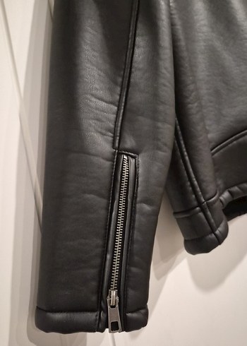 Siyah deri Ceket çocuk - Görsel 8