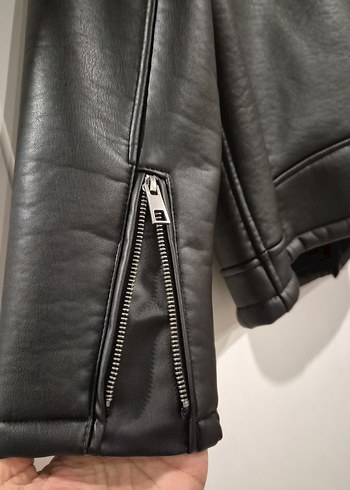 Siyah deri Ceket çocuk - Görsel 9