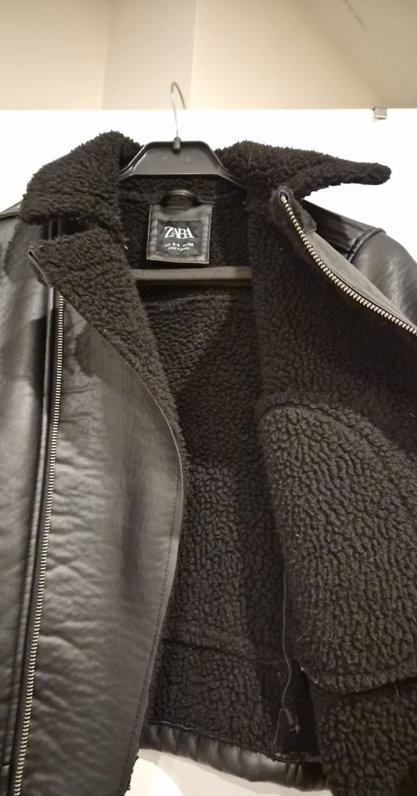 Siyah deri Ceket çocuk - Görsel 4