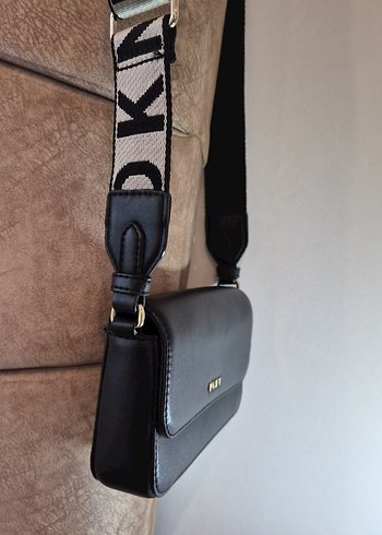 Siyah Deri Kadın Çapraz Çanta dkny - Görsel 4