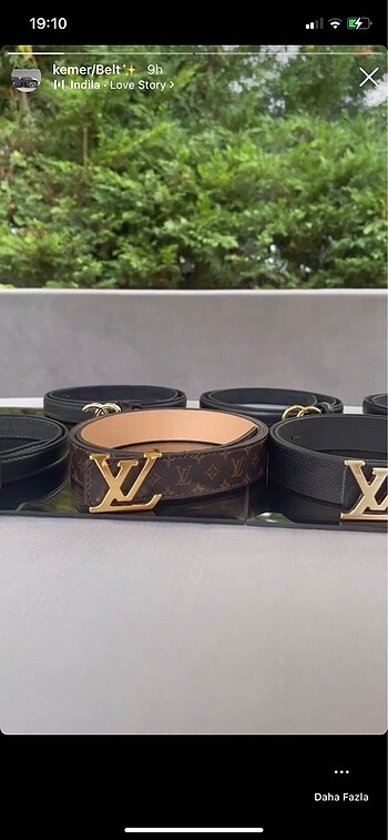 Louis vuitton deri kemer