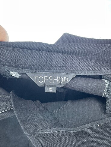 40 Beden siyah Renk Topshop Mini Şort %70 İndirimli.