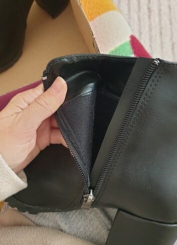 Siyah topuklu bot - Görsel 7