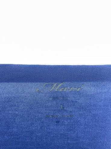 l Beden mavi Renk Mavi T-shirt %70 İndirimli.