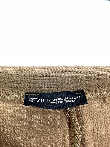 38 Beden camel Renk Quzu Mini Şort %70 İndirimli.
