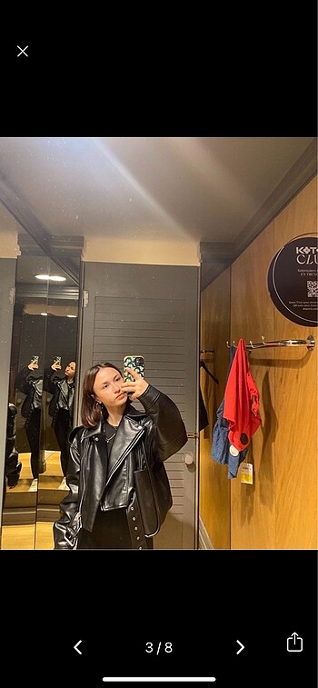 xs Beden ZARA DERİ CEKET