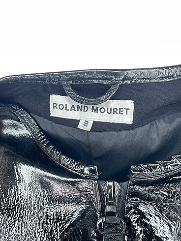 36 Beden siyah Renk Roland Mouret Deri Ceket p İndirimli.