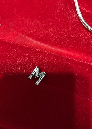 Pandora M harf Charm