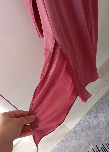 Pembe Uzun Kollu Kadın ikili takım - Görsel 4