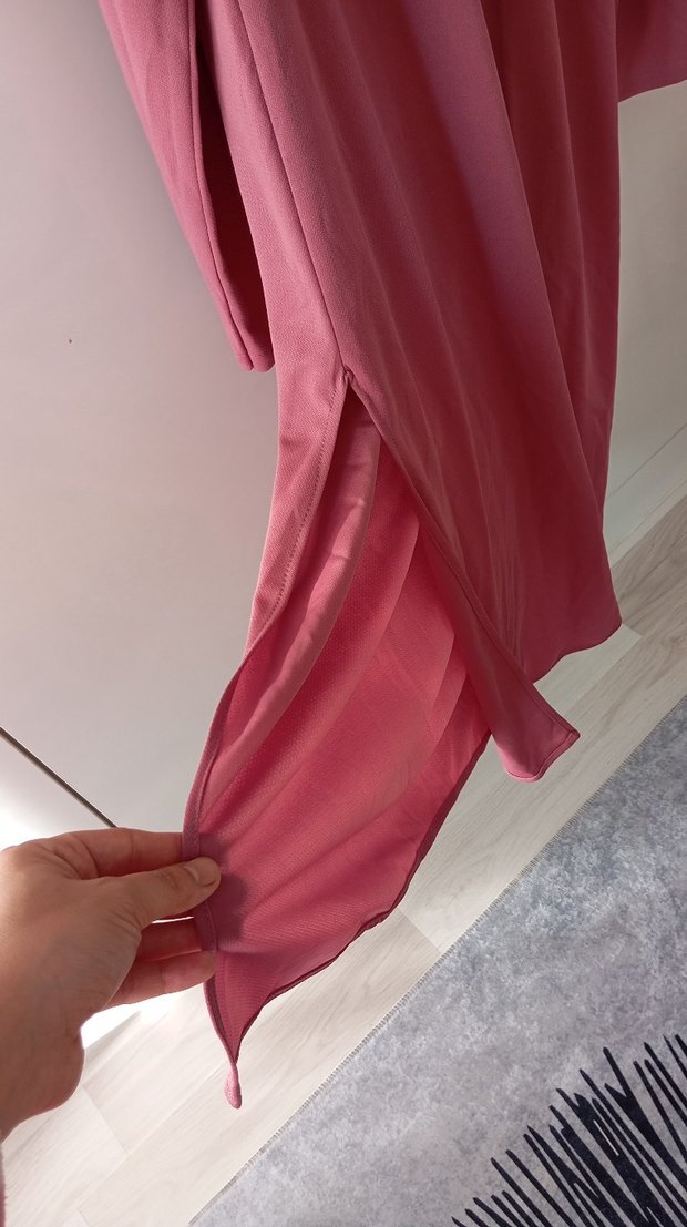 Pembe Uzun Kollu Kadın ikili takım - Görsel 4