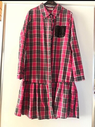 Pembe siyah tesettür tunik