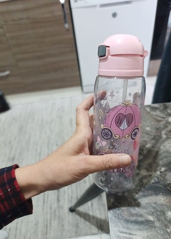 Pembe Prenses Temalı Çocuk Matara - Görsel 4