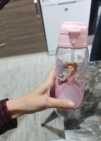 Pembe Prenses Temalı Çocuk Matara - Görsel 2