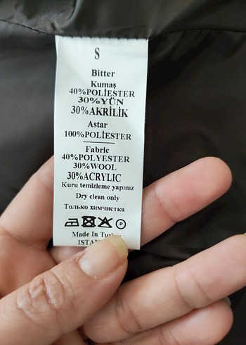 Düğmeli Bohem Kısa Kadın Kaban - Görsel 3