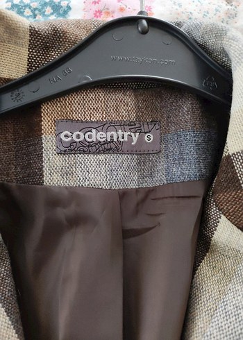 Düğmeli Bohem Kısa Kadın Kaban - Görsel 2