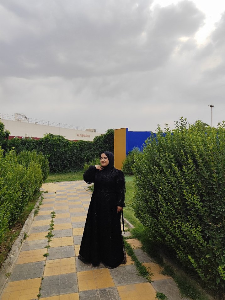 Uzun Siyah Gotik Drape Abiye Elbise - Görsel 3