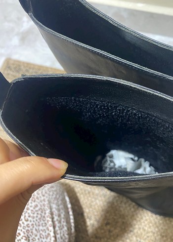 37 Beden siyah Renk Pelinin Ayakkabıları hakiki deri çizme