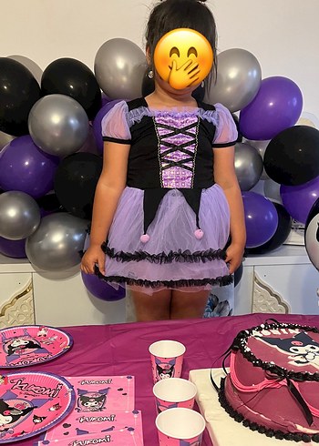 Kromi 3-5 arası Mor Gotik Çocuk Kostümü - Görsel 2