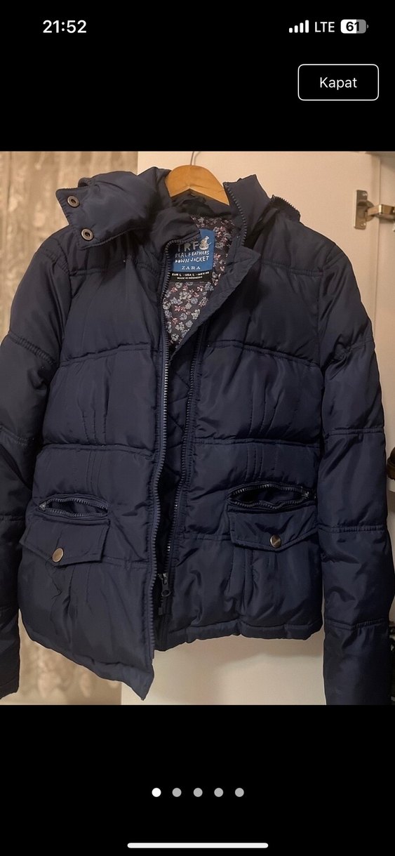 Beyaz Kürklü Kadın Kışlık Mont - Görsel 2