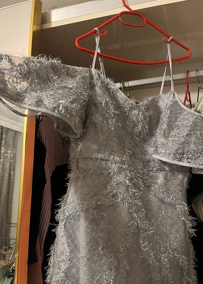 Abiye gri kılçıklı - Görsel 2