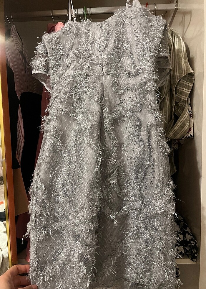 Abiye gri kılçıklı - Görsel 4