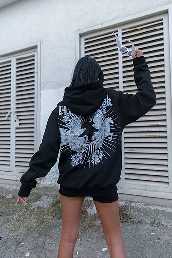 Koton Oversize Siyah Sweatshirt
