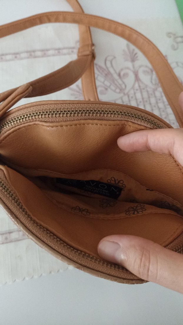 Kahverengi Yılan Derisi Desenli Kadın Deri Çanta - Görsel 4