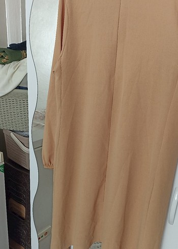 Bej Uzun Kollu Salaş Tunik Püsküllü - Görsel 6