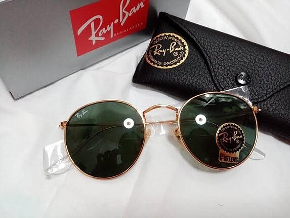 Beden Orijinal Ray-Ban RB3447 Round Metal Gold