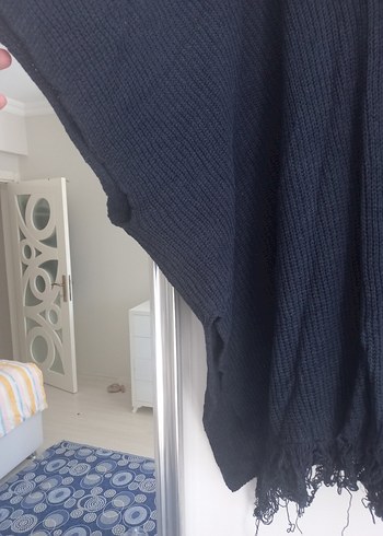 Kürklü panço - Görsel 4