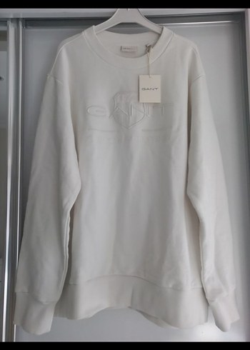 Beyaz GANT Erkek Sweatshirt - Görsel 2