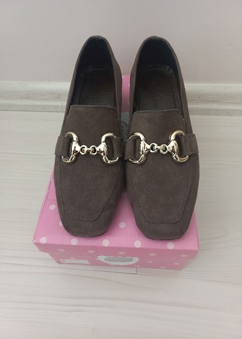 Kahverengi Tokalı Kadın Blok Topuklu Ayakkabı - Görsel 3