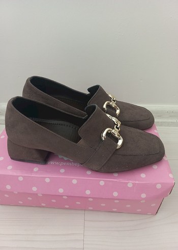 Kahverengi Tokalı Kadın Blok Topuklu Ayakkabı - Görsel 4